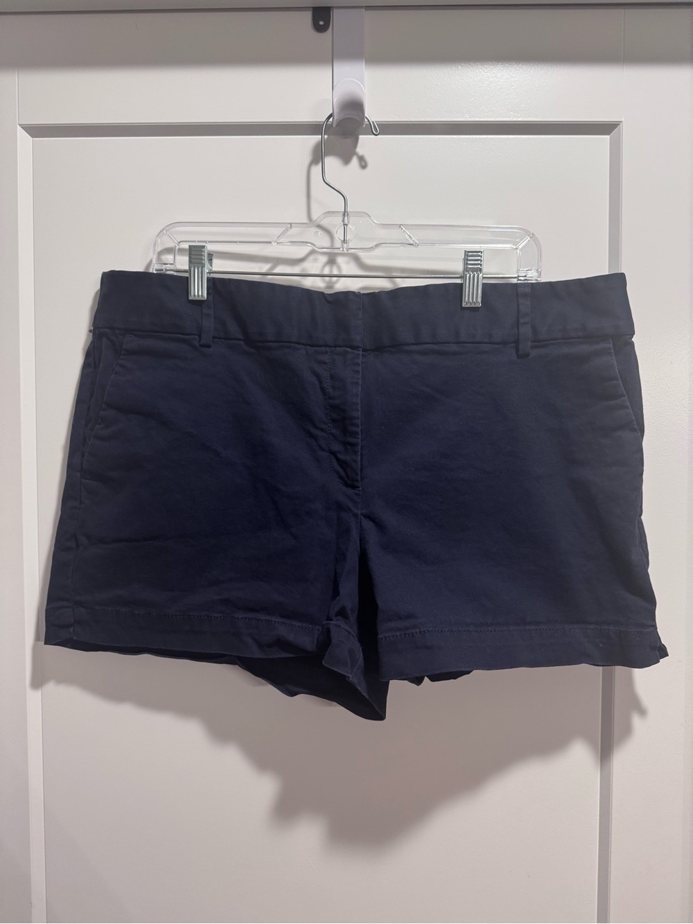 Women's Tailored Navy Bermuda Shorts